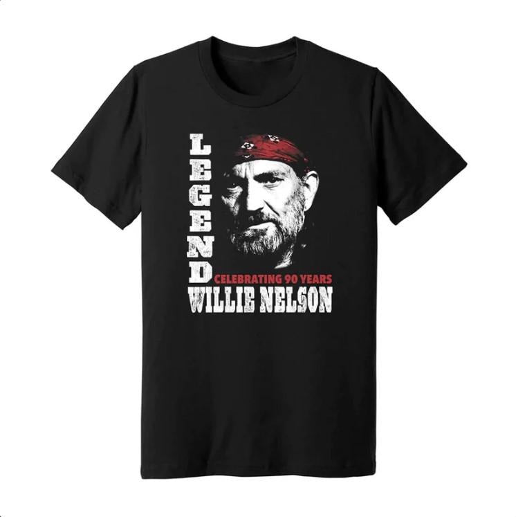 Limited Edition Willie Nelson Legend 92th Birthday T-Shirt Hoodie Sweatshirt | PrintMintTees.com