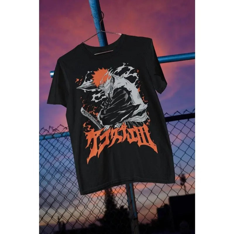 Limited Ichigo Kurosaki T Shirt - Vintage Retro Anime T Shirt - Vintage 90s T Shirt - Anime Manga Shirt - Gift For Otaku