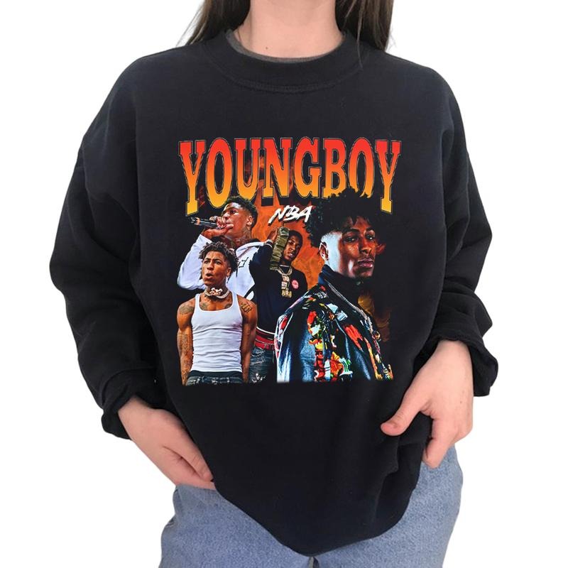 Limited YOUNGBOY T Shirt Graphic Sweater Hoodie Tee Sweatshirt | PrintMintTees.com