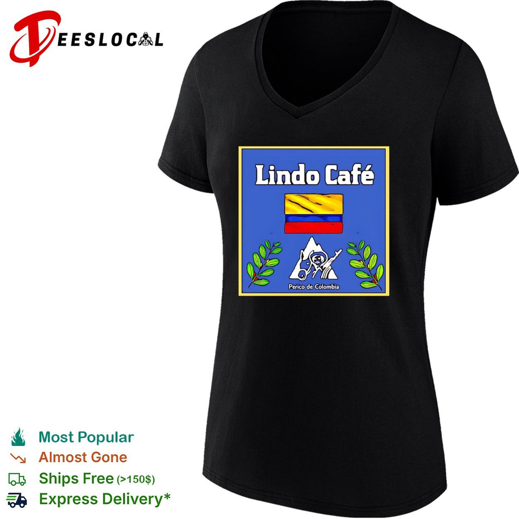 Lindo Cafe Perico de Colombia with Colombian Flag and Guerrilla Fighter shirt