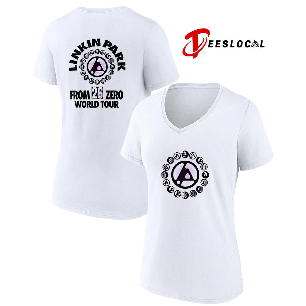 Linkin Park X Deus Ex Machine Madrid Spain From Zero logo shirt