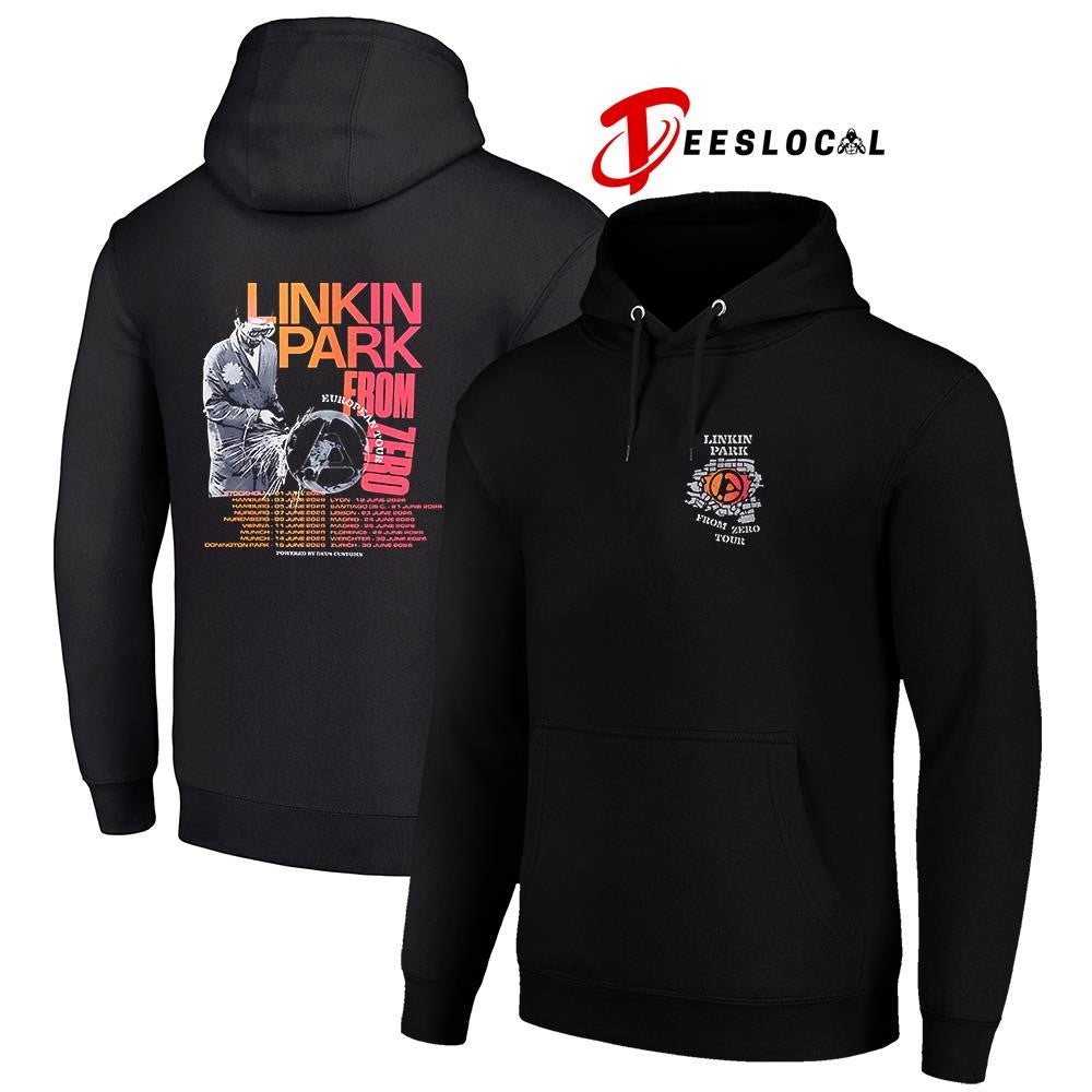 Linkin Park X Deus Ex Machine Madrid Spain From Zero metal worker shirt