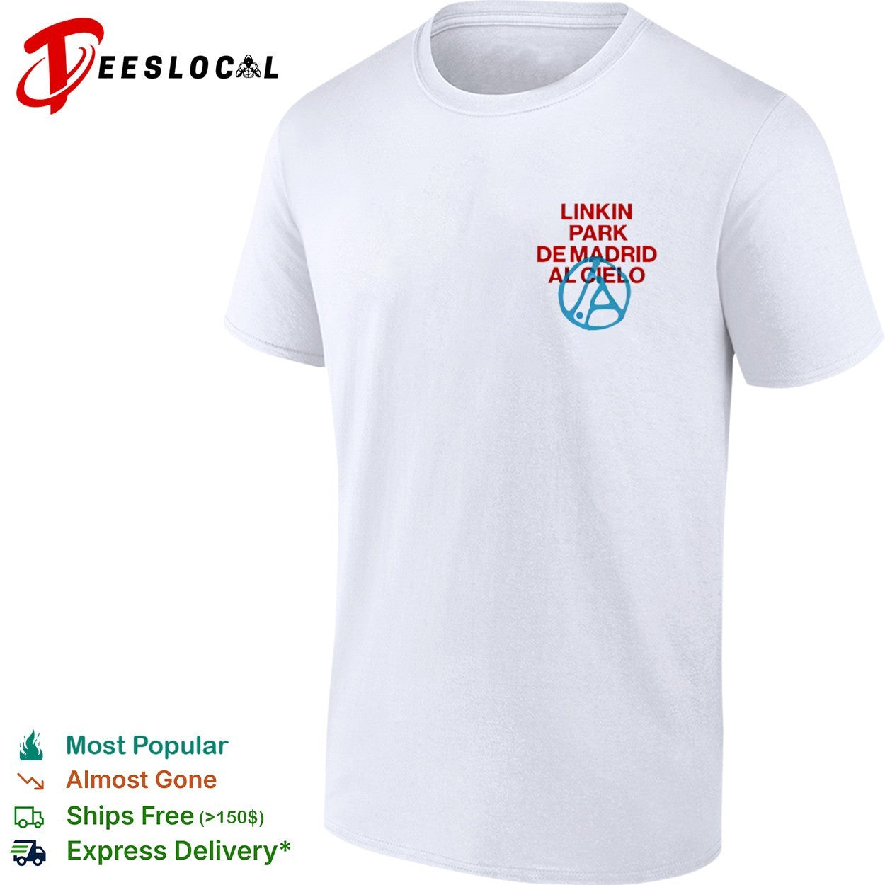 Linkin Park de Madrid al cielo Logo Music Band shirt