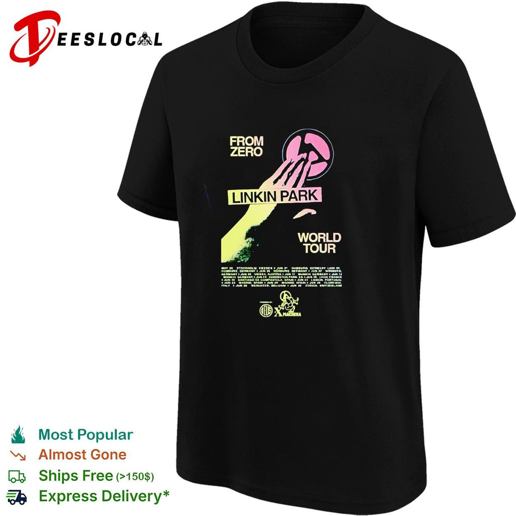 Linkin Park x Deus Ex Machine Madrid Spain 2026 Zero The Hand shirt