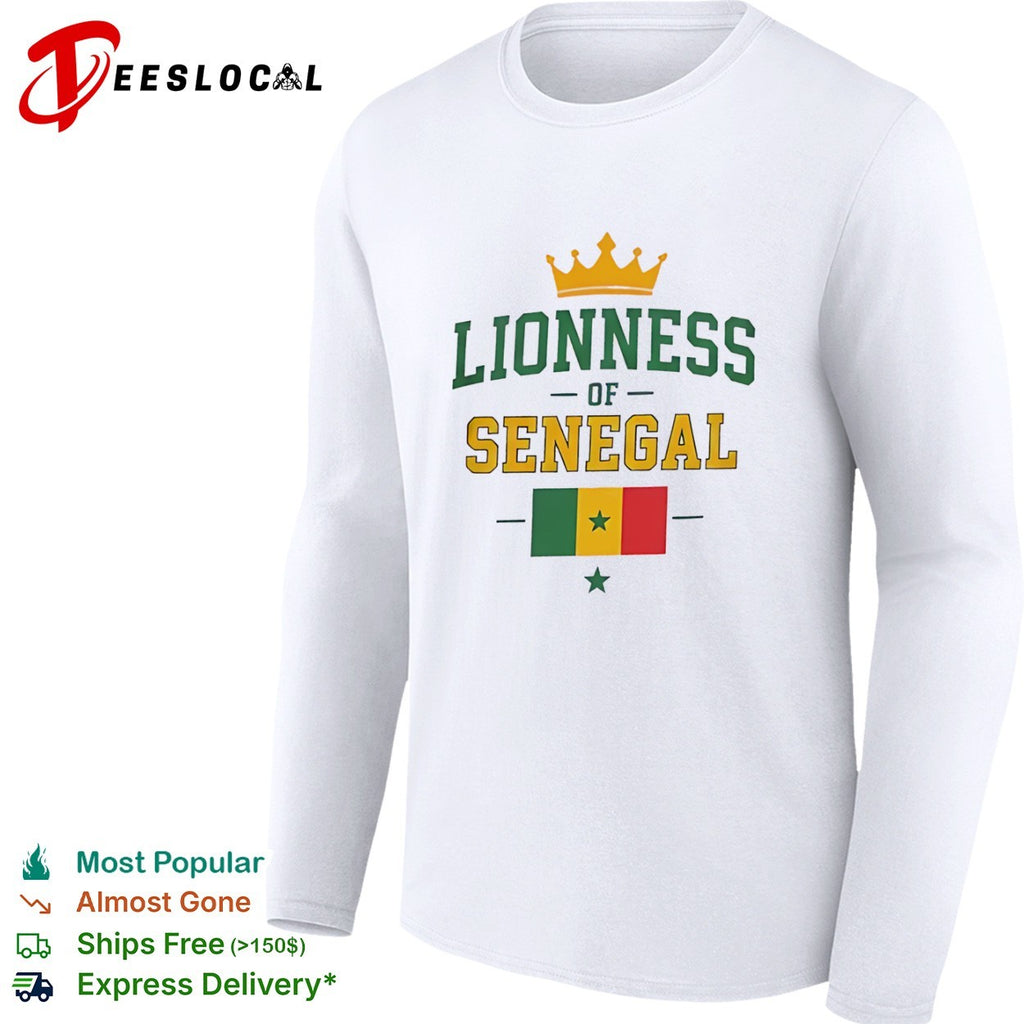 Lioness of Senegal Flag and Crown National shirt