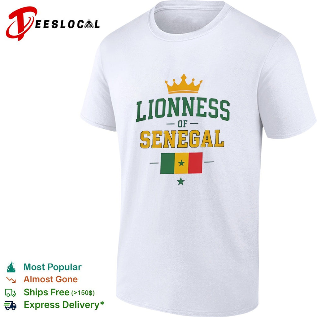 Lioness of Senegal Flag and Crown National shirt