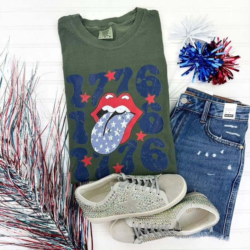 Lips 1776 Patriotic Comfort Colors 'NLB' T-Shirts, Hoodie, Sweatshirt