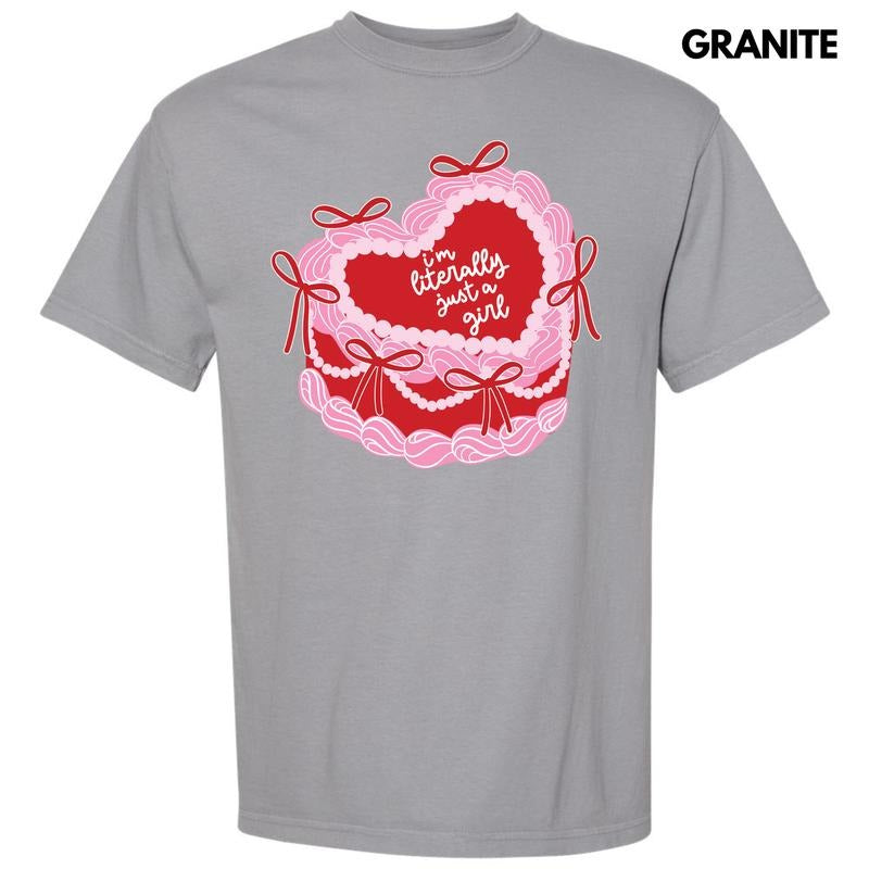 Literally Just A Girl Cake Comfort Colors T-Shirt 'NLB' Hoodie Sweatshirt | PrintMintTees.com