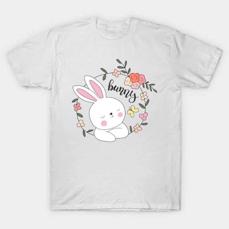 Little Bunny Easter T-Shirt - Adorable Rabbit & Egg Design for Spring Fun style 02 Hoodie Sweatshirt | PrintMintTees.com
