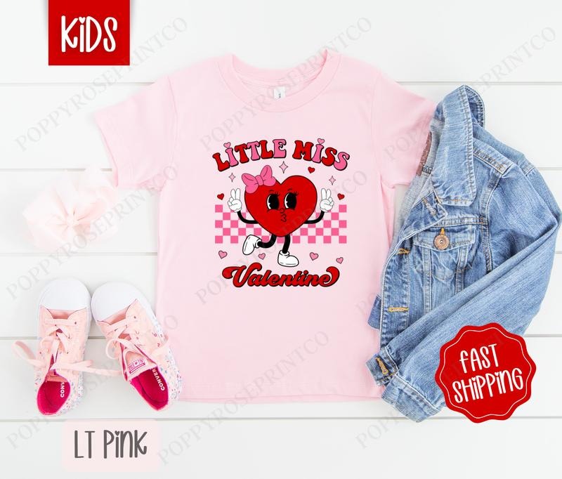 Little Miss Valentine Shirt Children'S Gildan T-Shirts, Hoodie, Sweatshirt