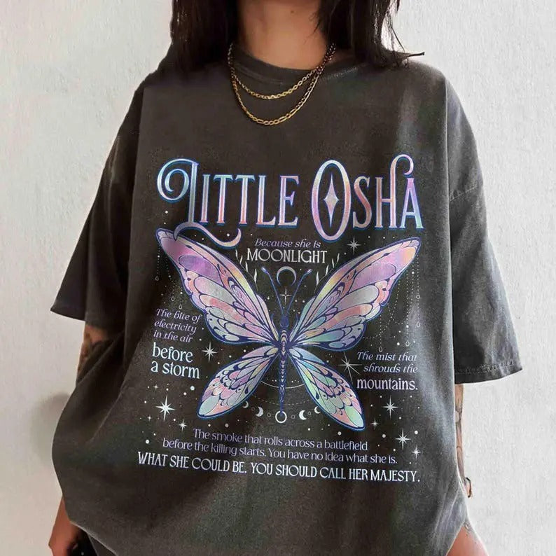 Little Osha Butterfly Comfort Colors Shirt, Quicksilver Callie Hart Shirt, Saeris Fane Kingfisher Inspired Tee,...