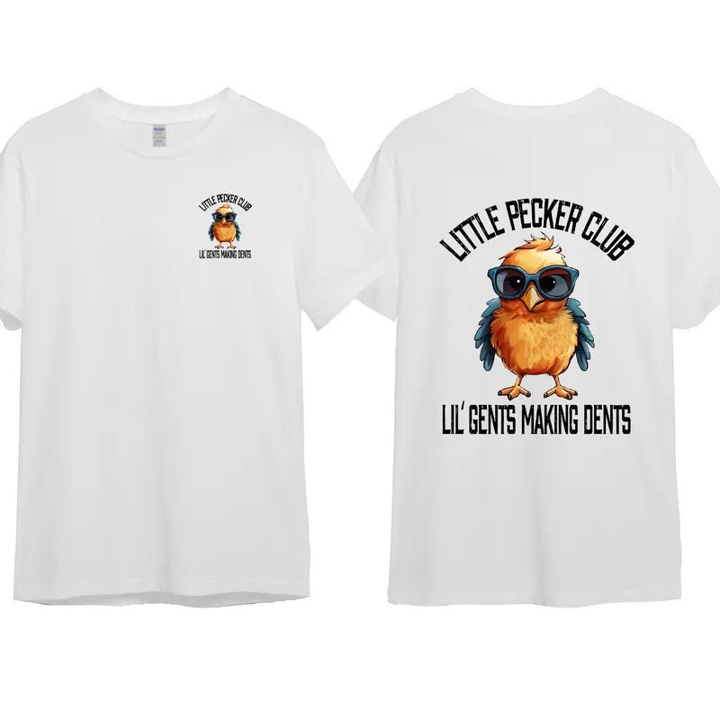 Little Pecker Club Men 2 side T-shirt Cotton Top Shortsleeve For Men For Women Hoodie Sweatshirt | PrintMintTees.com