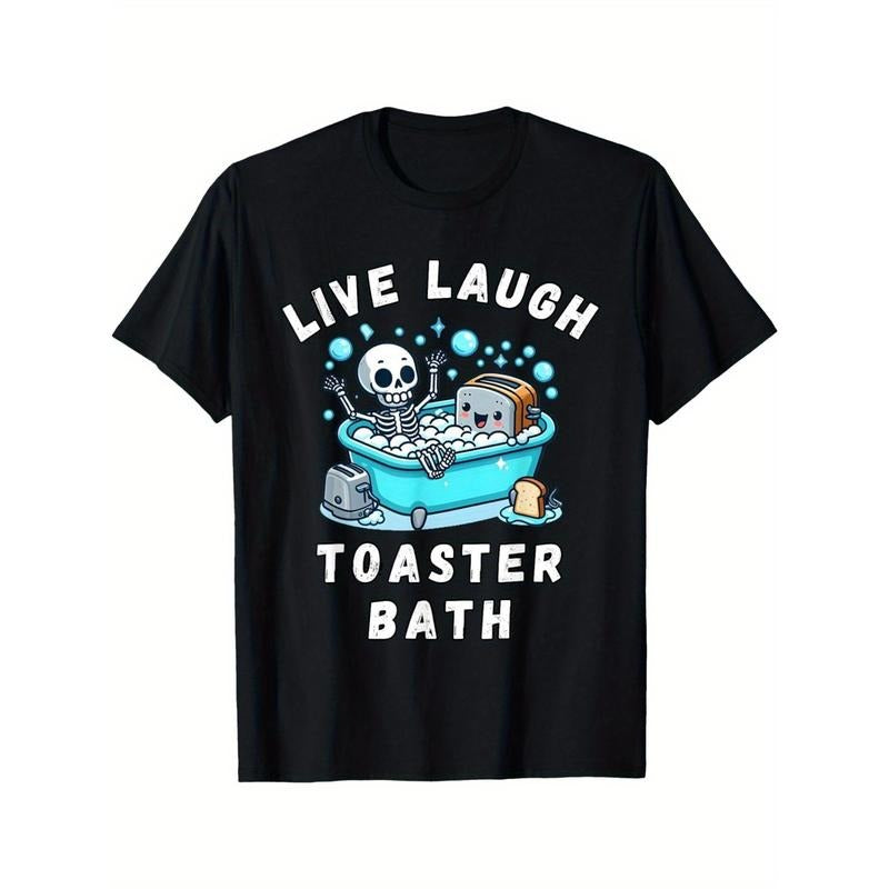 Live Laugh Toaster Bath, Sarcastic Unhinged Meme Saying T-Shirt made in usa Hoodie Sweatshirt | PrintMintTees.com