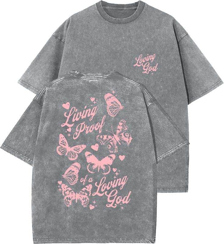 Living Proof Loving God Washed Christian Vintage 90s Top Womenswear Cotton Mineral Color T-Shirts, Hoodie, Sweatshirt