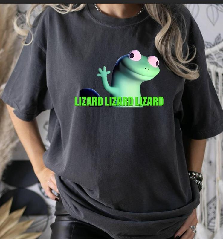 Lizard Lizard Lizard Meme Shirt | Unisex Lizard Shirt | Meme Lizard Shirt Hoodie Sweatshirt | PrintMintTees.com