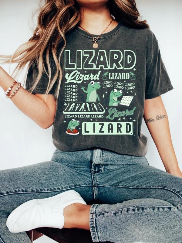 Lizard Lizard MemeT T-shirt, Cute Lizard T-shirt Gift - Crazy Reptile Women's T-shirt - Pet Lizard T-shirt Hoodie Sweatshirt