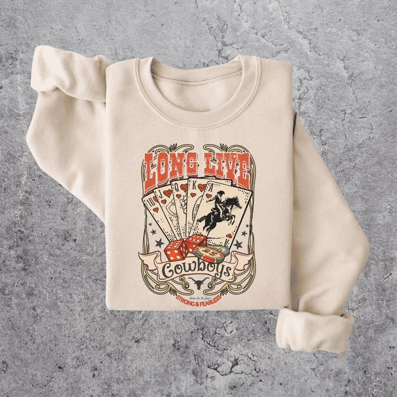 Long Live Cowboy Vintage Rodeo Rodeo Lovers Funny Cowboy Cowboy Rodeo Shirt Hoodie Sweatshirt