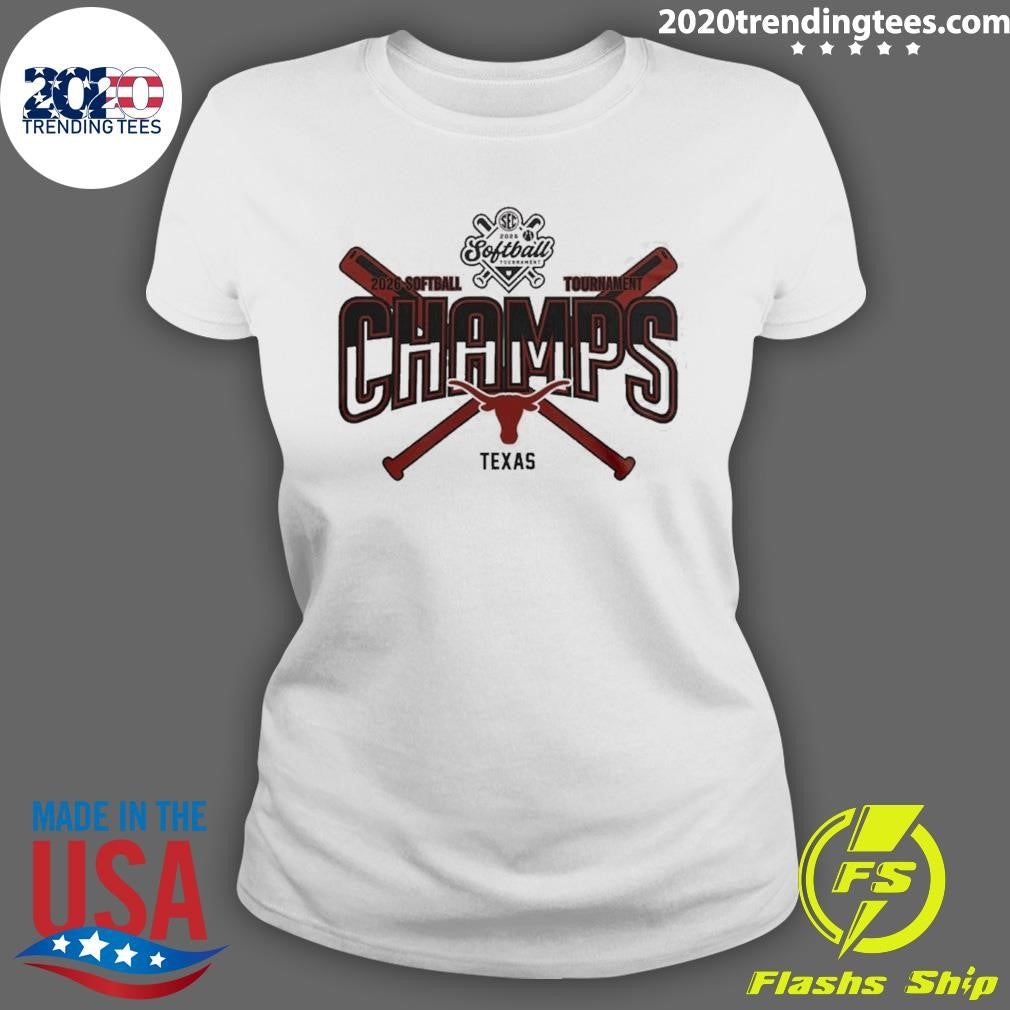 Longhorns 2026 Sec Softball Tournament Champions Locker Room Shirt