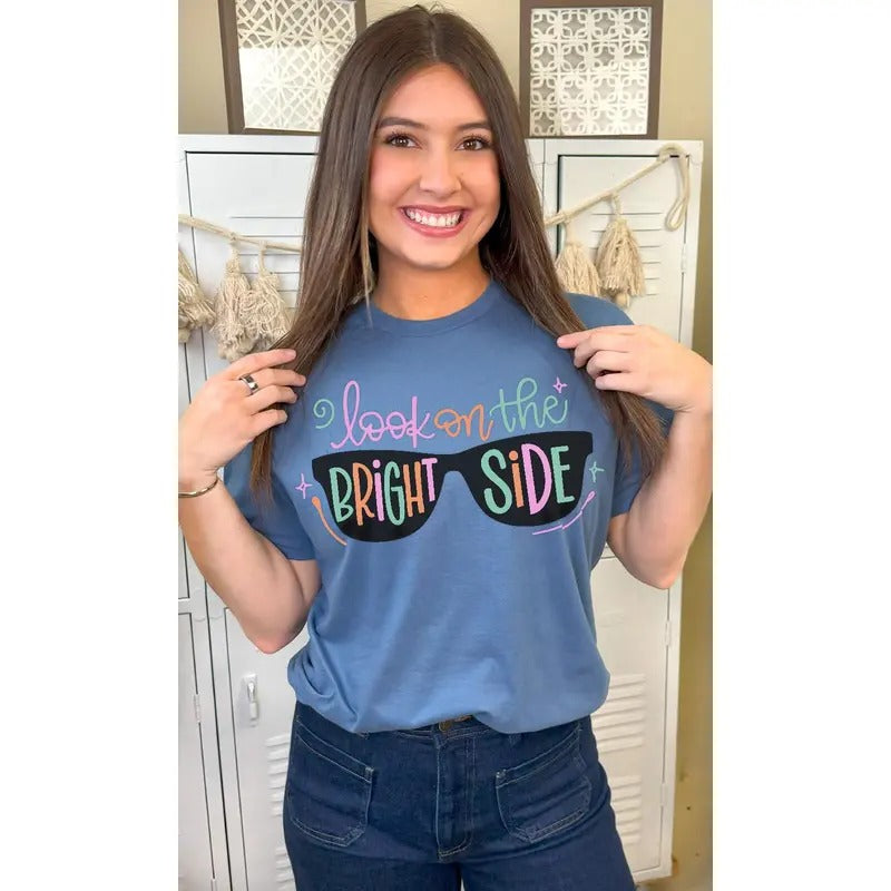 Look On The Bright Side Graphic T-Shirt Hoodie Sweatshirt | PrintMintTees.com