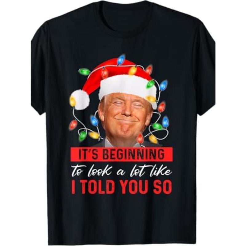 Looks a lot like Trump's Christmas T-shirt. - 100% cotton T-shirt made in usa Hoodie Sweatshirt | PrintMintTees.com