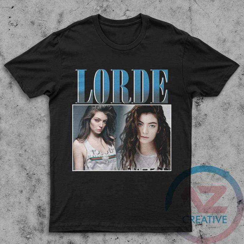 Lorde Shirt Rap Hip Hop 90s Retro Vintage T Shirt, Lorde Music Artist sweatshirt Birthday Gift New Men Women Unisex Hoodie