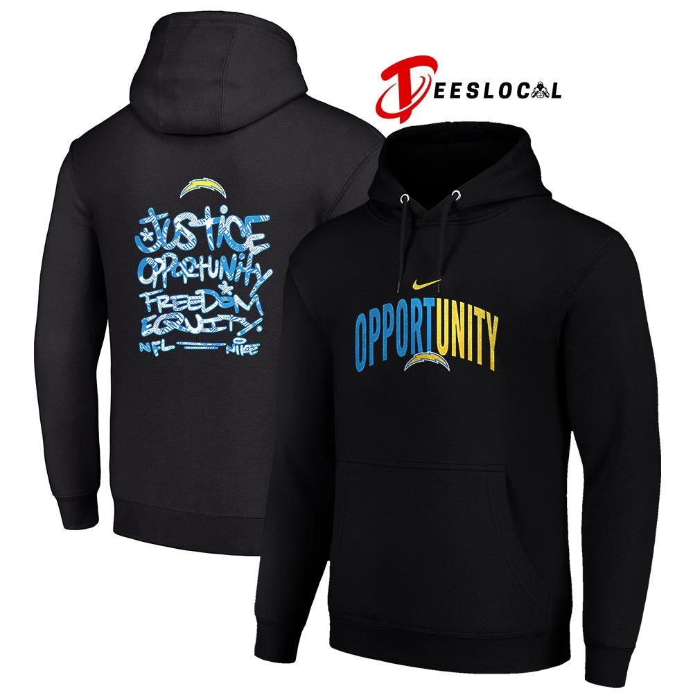 Los Angeles Chargers justice opportunity freedom equity shirt