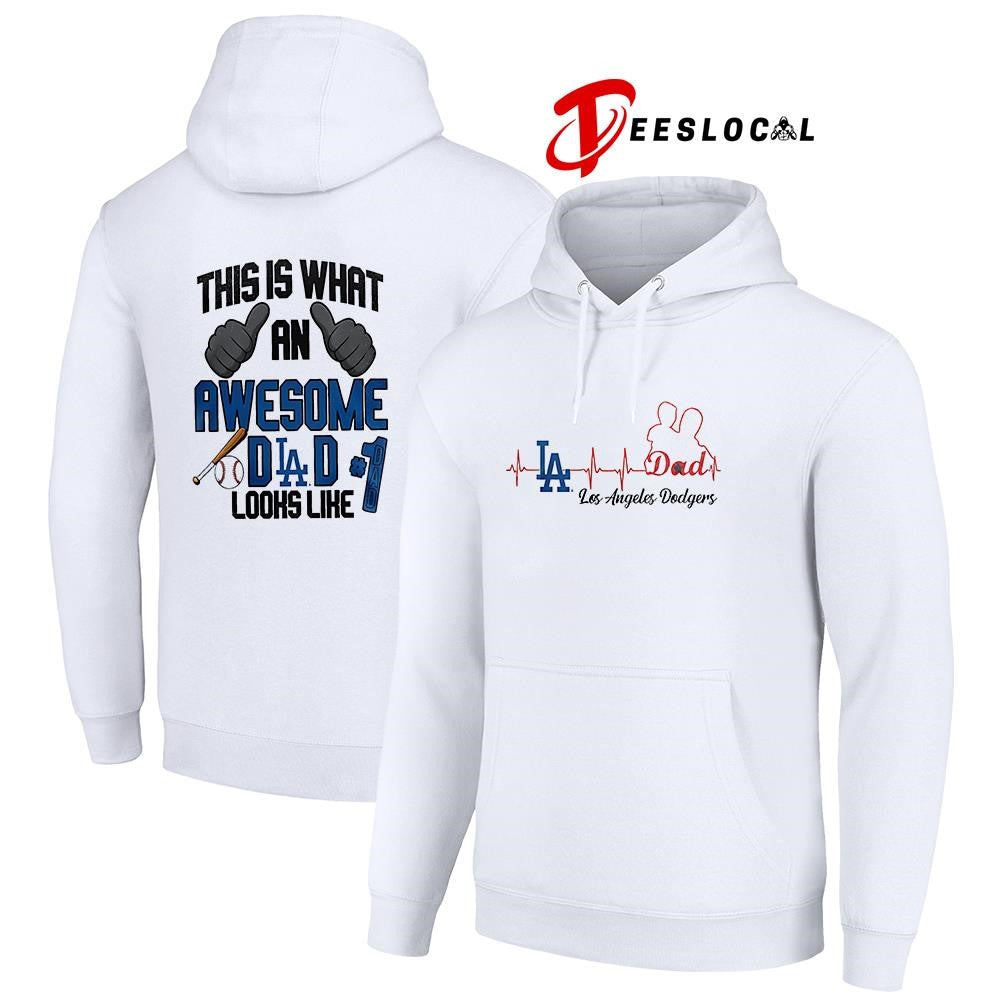 Los Angeles Dodgers Father Day this is what an awesome dad looks like shirt