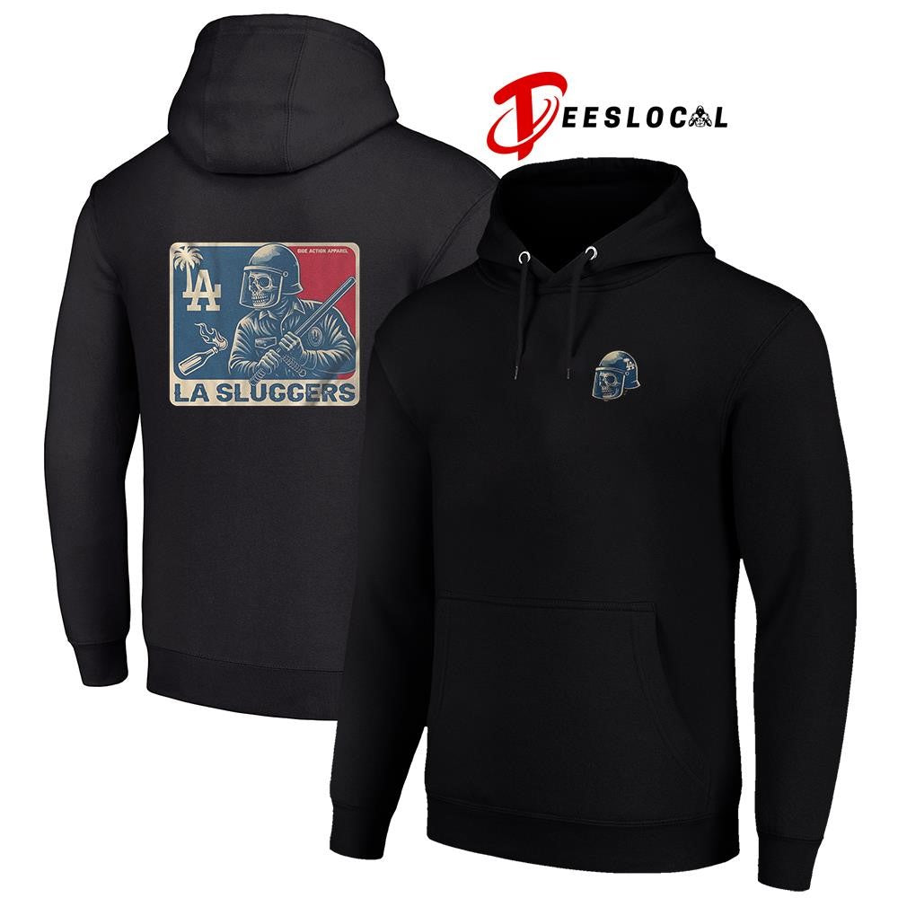 Los Angeles Dodgers LA sluggers skeleton graphic shirt
