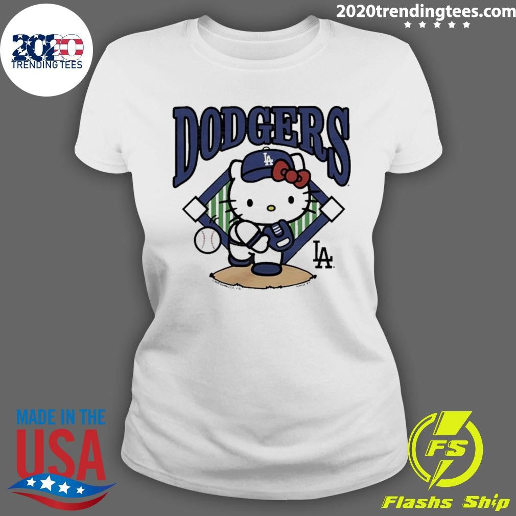 Los Angeles Dodgers Mlb X Hello Kitty Shirt