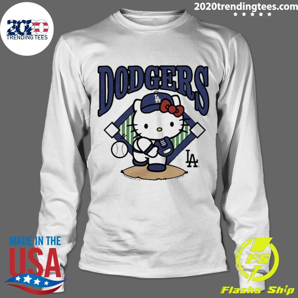 Los Angeles Dodgers Mlb X Hello Kitty Shirt
