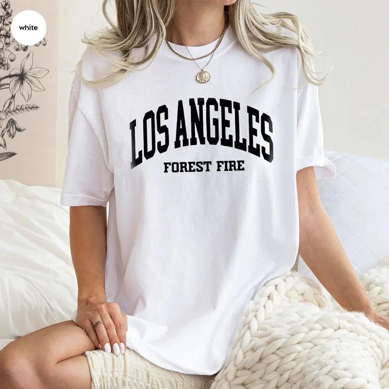 Los Angeles Fire Strong T-shirt Los Angeles Shirt La Crewneck La Support Fire Shirt Los Angeles Awareness Matching Shirt...