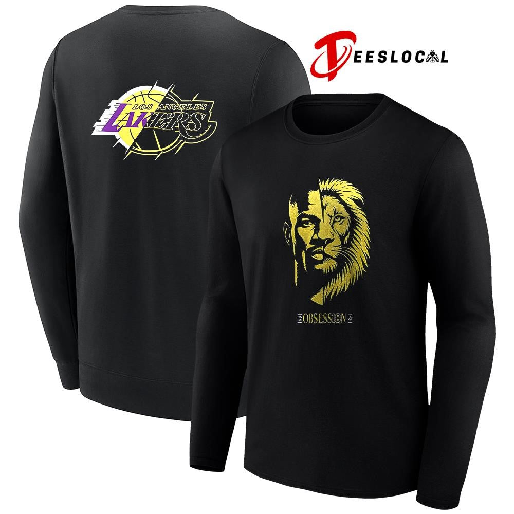 Los Angeles Lakers DeAndre Ayton Lion portrait graphic shirt