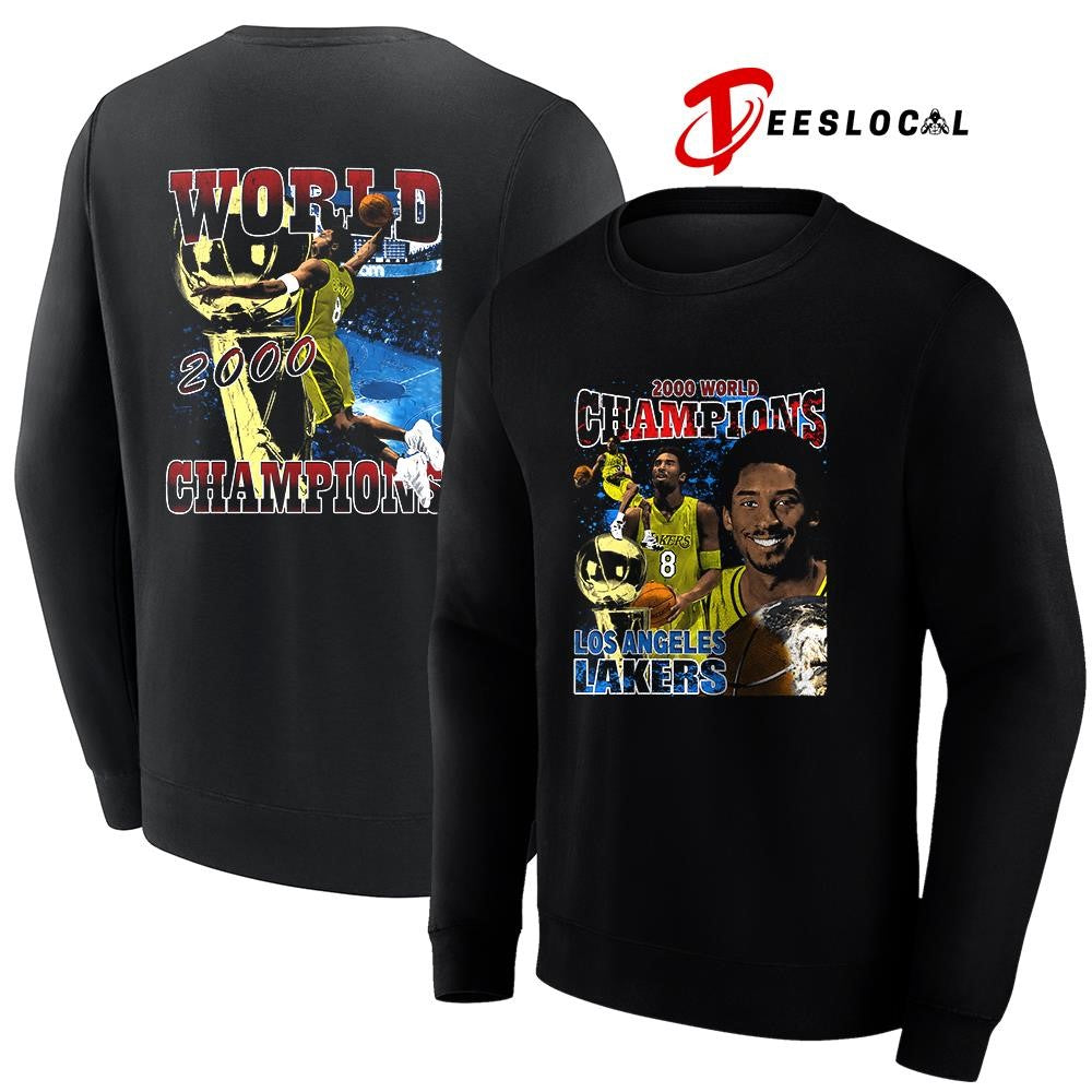 Los Angeles Lakers Kobe Bryant 2000 world champions vintage shirt