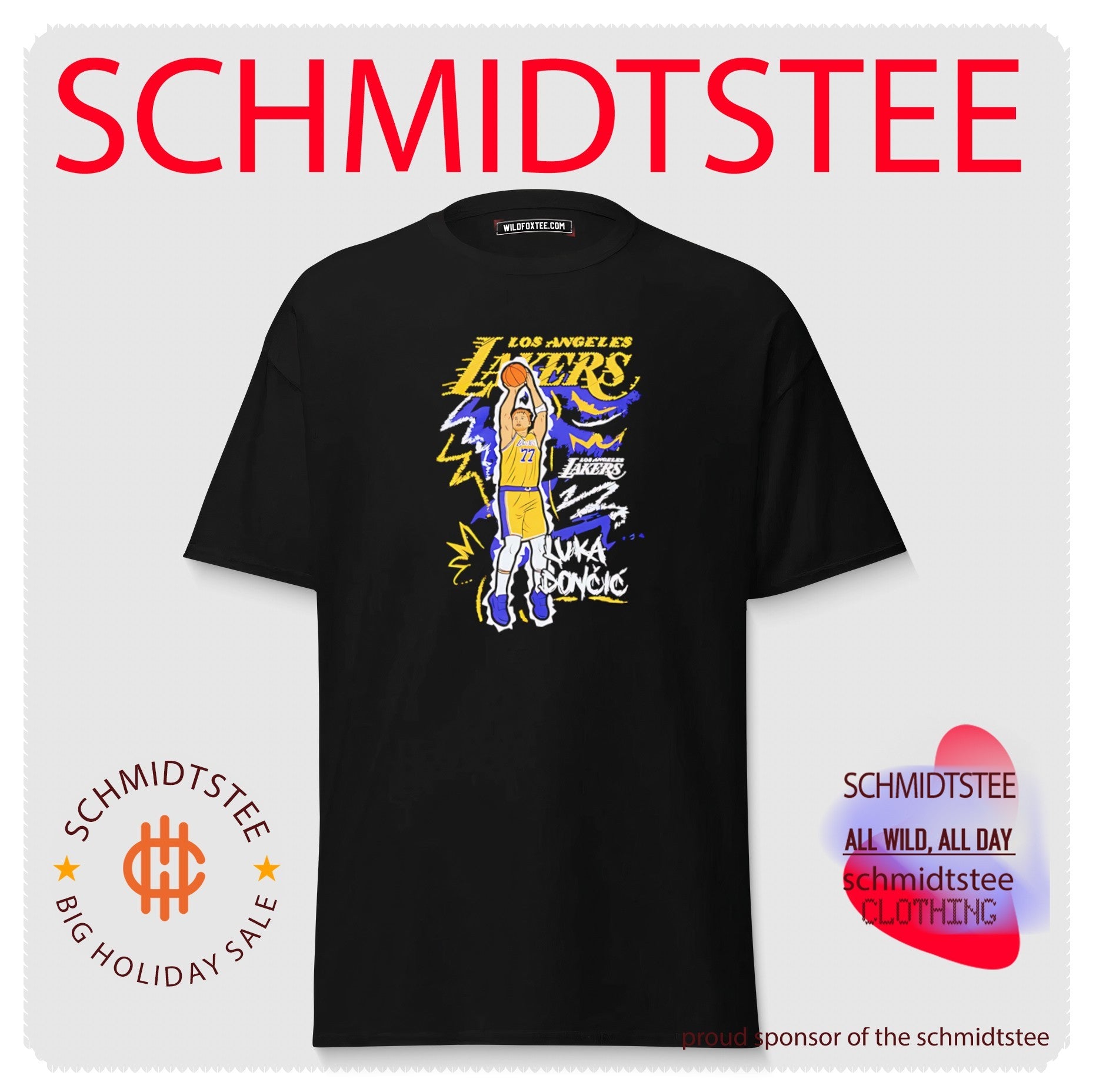 Los Angeles Lakers Luka Doncic Chalked Up graphic shirt
