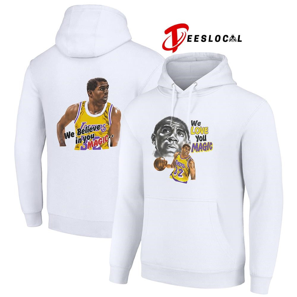 Los Angeles Lakers Magic Johnson we love you we believe in you Magic shirt