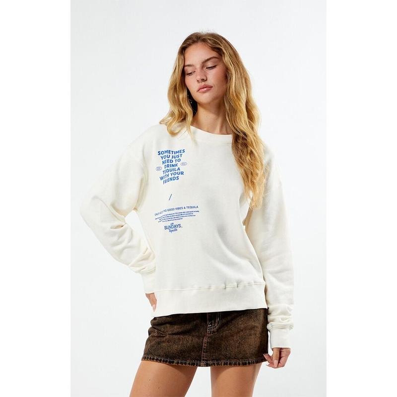 Los Sundays Women's The Sometimes Crew Neck Sweatshirt T-Shirts, Hoodie | PrintMintTees.com