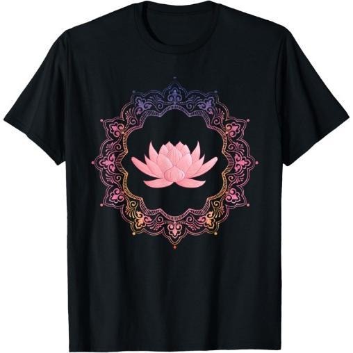 Lotus Mandala Circle | Spiritual Yoga T-Shirt Made in USA Hoodie Sweatshirt | PrintMintTees.com