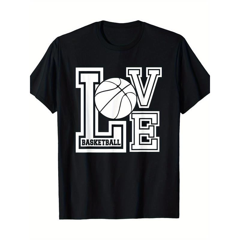 Love Basketball Sports T Shirt T-Shirt-100%cotton-220g made in usa Hoodie Sweatshirt | PrintMintTees.com