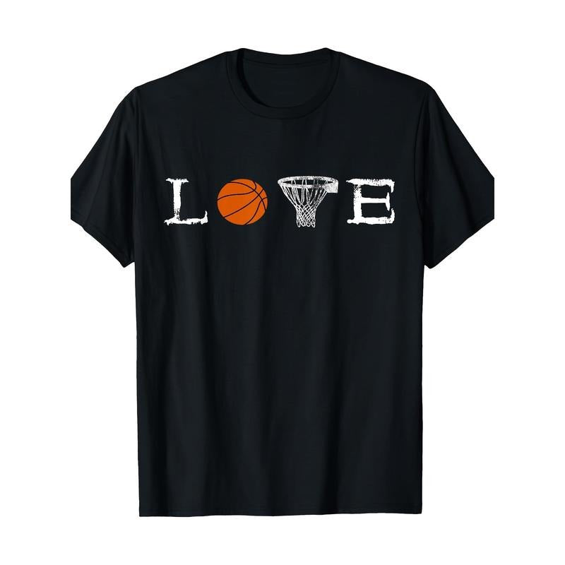 Love Basketball Sports T-shirt-100%cotton-220g made in usa Hoodie Sweatshirt | PrintMintTees.com