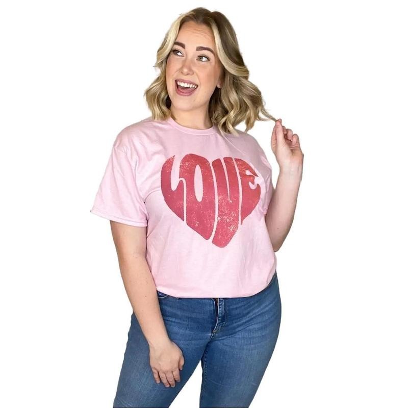Love Heart Distress T-Shirt Hoodie Sweatshirt | PrintMintTees.com