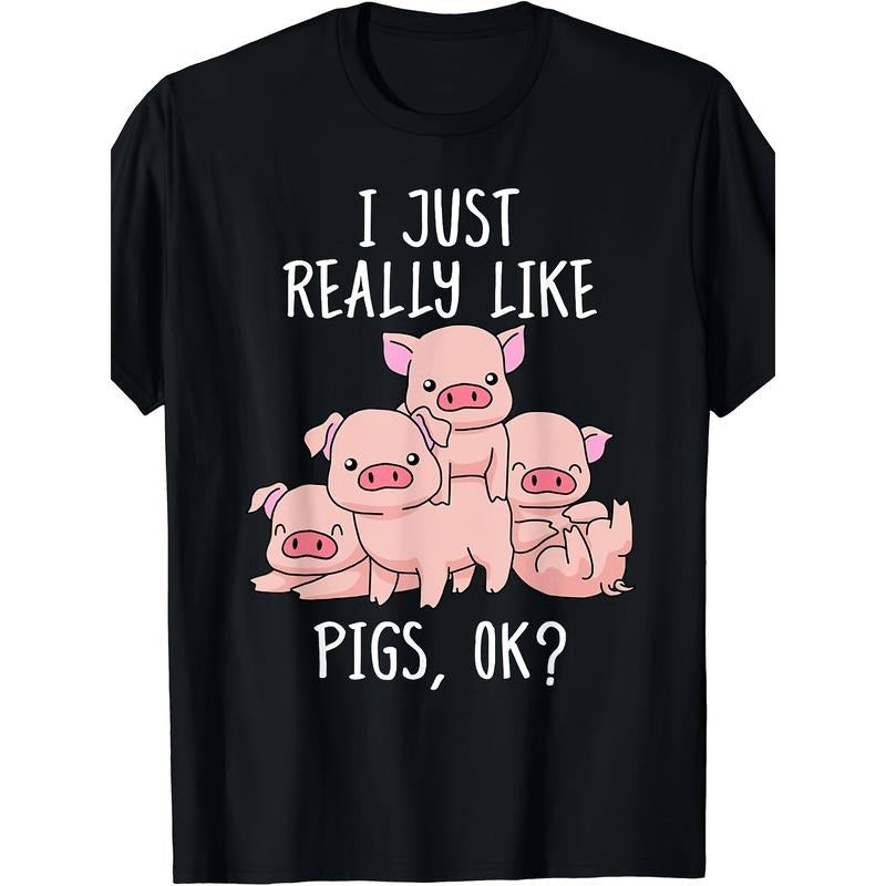 Love Pig T-Shirt Gifts Pigs Tshirt Men Cute Swine T-Shirt -  made in usa Hoodie Sweatshirt | PrintMintTees.com