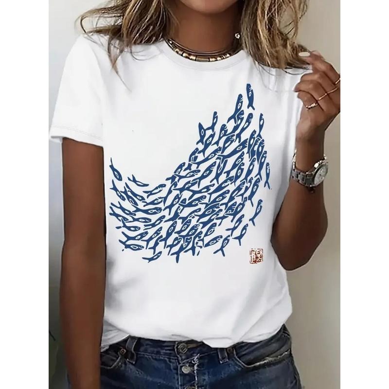 Love Printed T-Shirts, Casual Short-Sleeved T-Shirts And 100% Spring And Summer Fashion Women'S Top T-Shirts. style 02...
