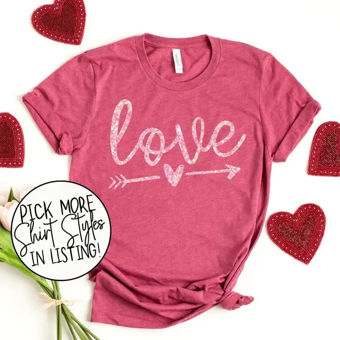 Love Valentine's Shirt, Arrow Love Sweatshirt, Hoodie, T-Shirt | PrintMintTees.com