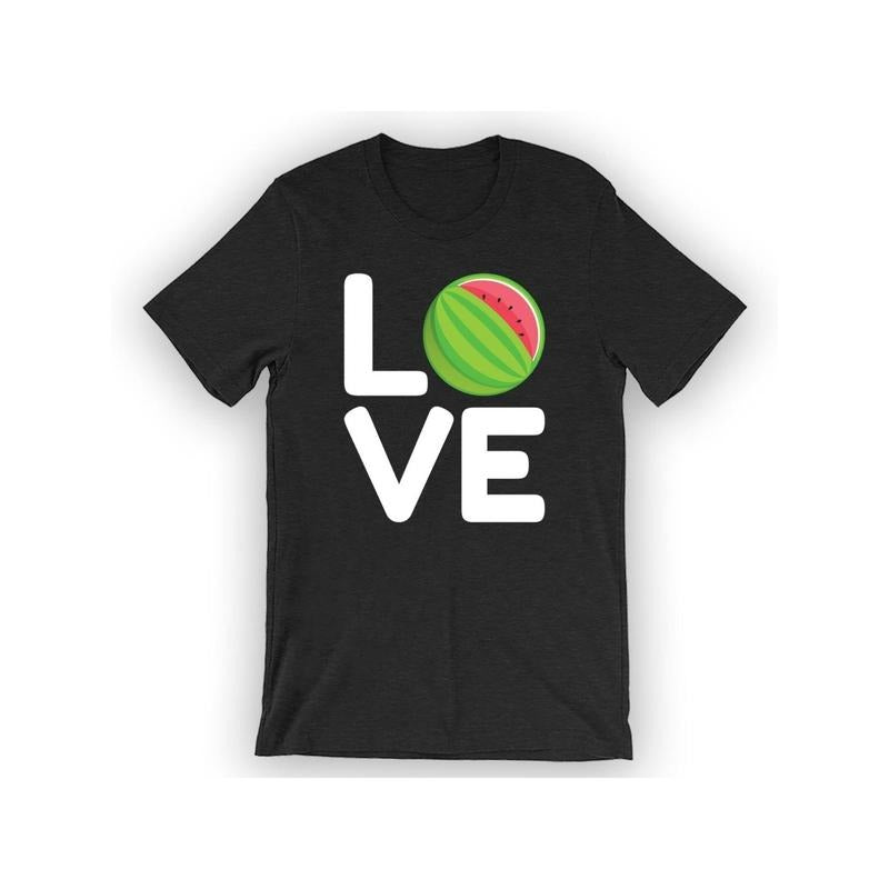 Love watermelon T-shirt suitable for both men and women, humorous watermelon party shirt 220g made in usa Hoodie Sweatshirt