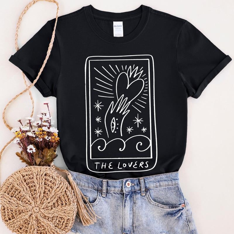 Lovers Tarot, Mystical, Magic, Super Soft Tshirt, Valentine's Day Hoodie Sweatshirt | PrintMintTees.com