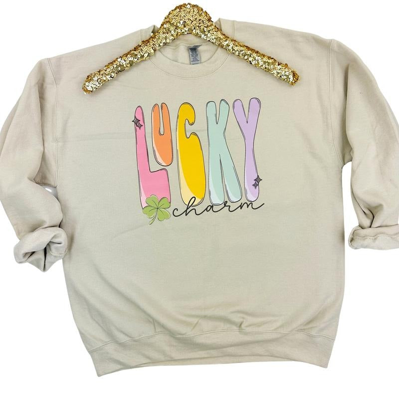 Lucky Charm Retro Sweatshirt T-Shirts, Hoodie | PrintMintTees.com