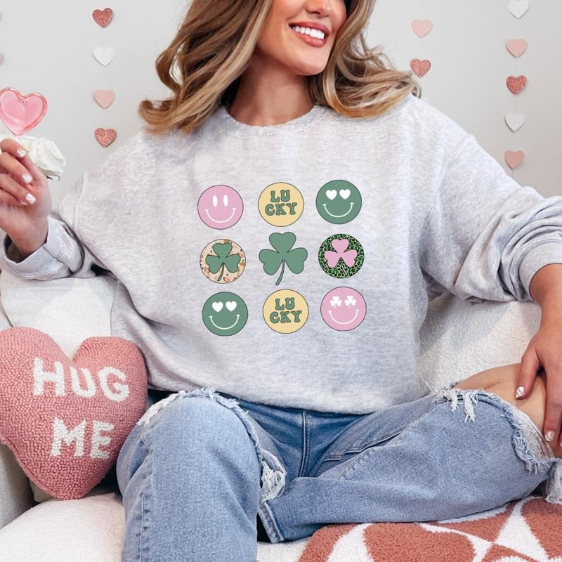 Lucky Day Row Smile Printed Row Smile Lucky Day Printed Comfort Colors Full Color Print T-Shirts, Hoodie, Sweatshirt