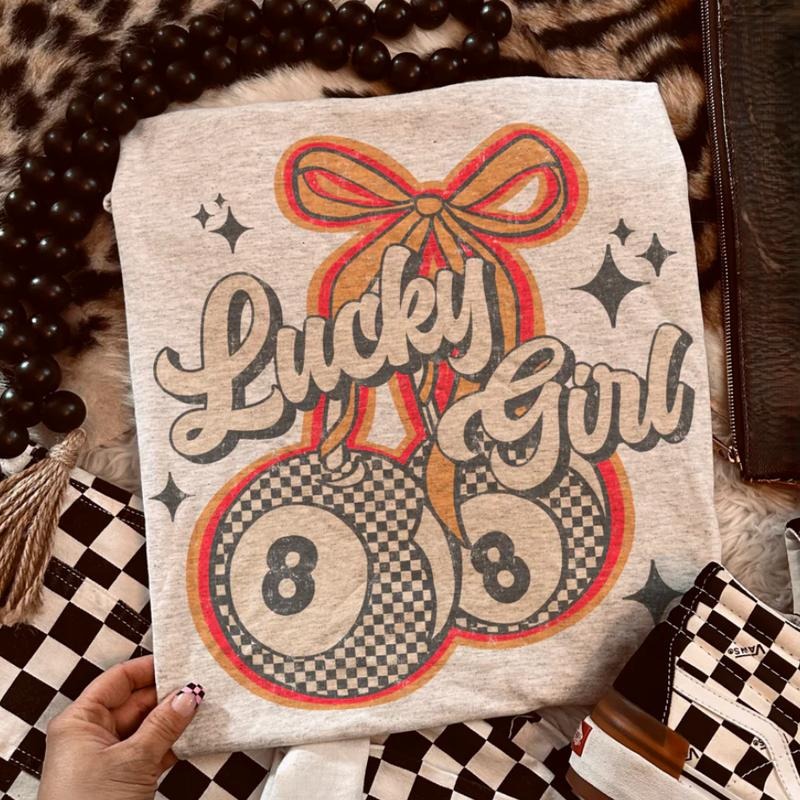 Lucky Girl 8 Cherries shirt, vintage crewneck sweatshirts, western outfit women, cowgirl outfits, western clothing stuff...