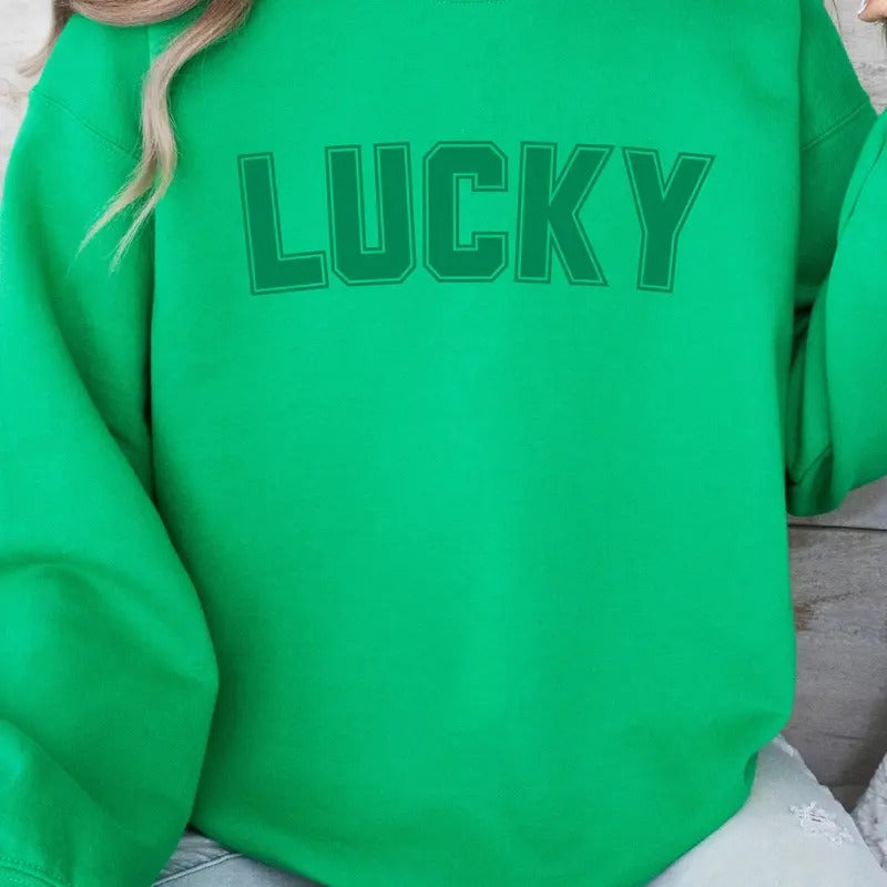 Lucky Green Sweatshirt Shirt Hoodie | PrintMintTees.com