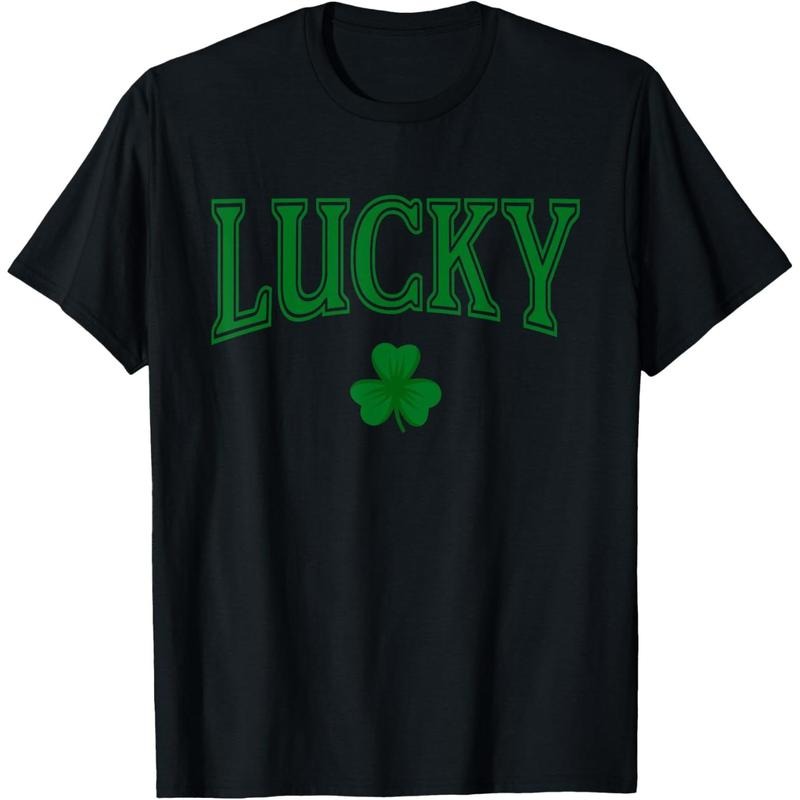 Lucky St Patrick's Day Clover Shamrock Lucky T-Shirt made in USA Hoodie Sweatshirt | PrintMintTees.com